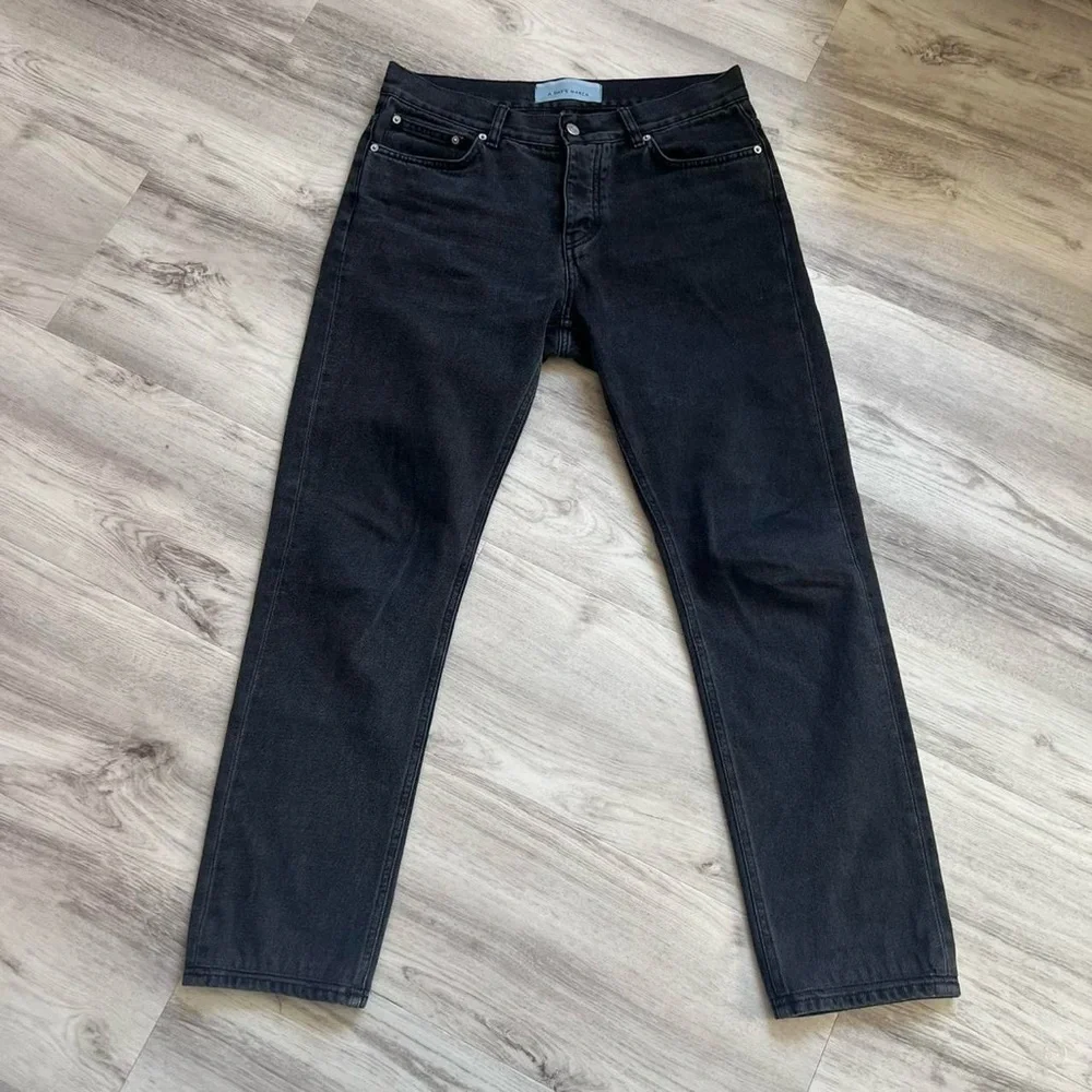 A Day’s March Washed Black Straight Leg Jeans